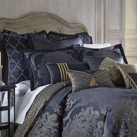 navy and gold duvet sets